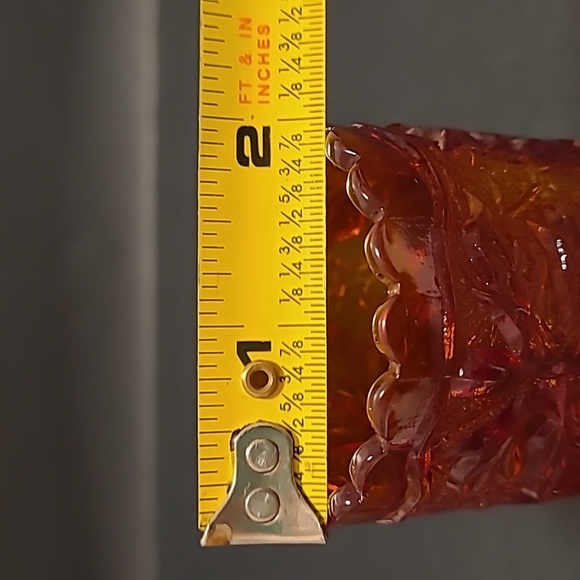 Vintage Marigold Carnival Glass Toothpick Holder - Picture 9 of 16